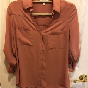 Salmon Pink Express Portofino Blouse